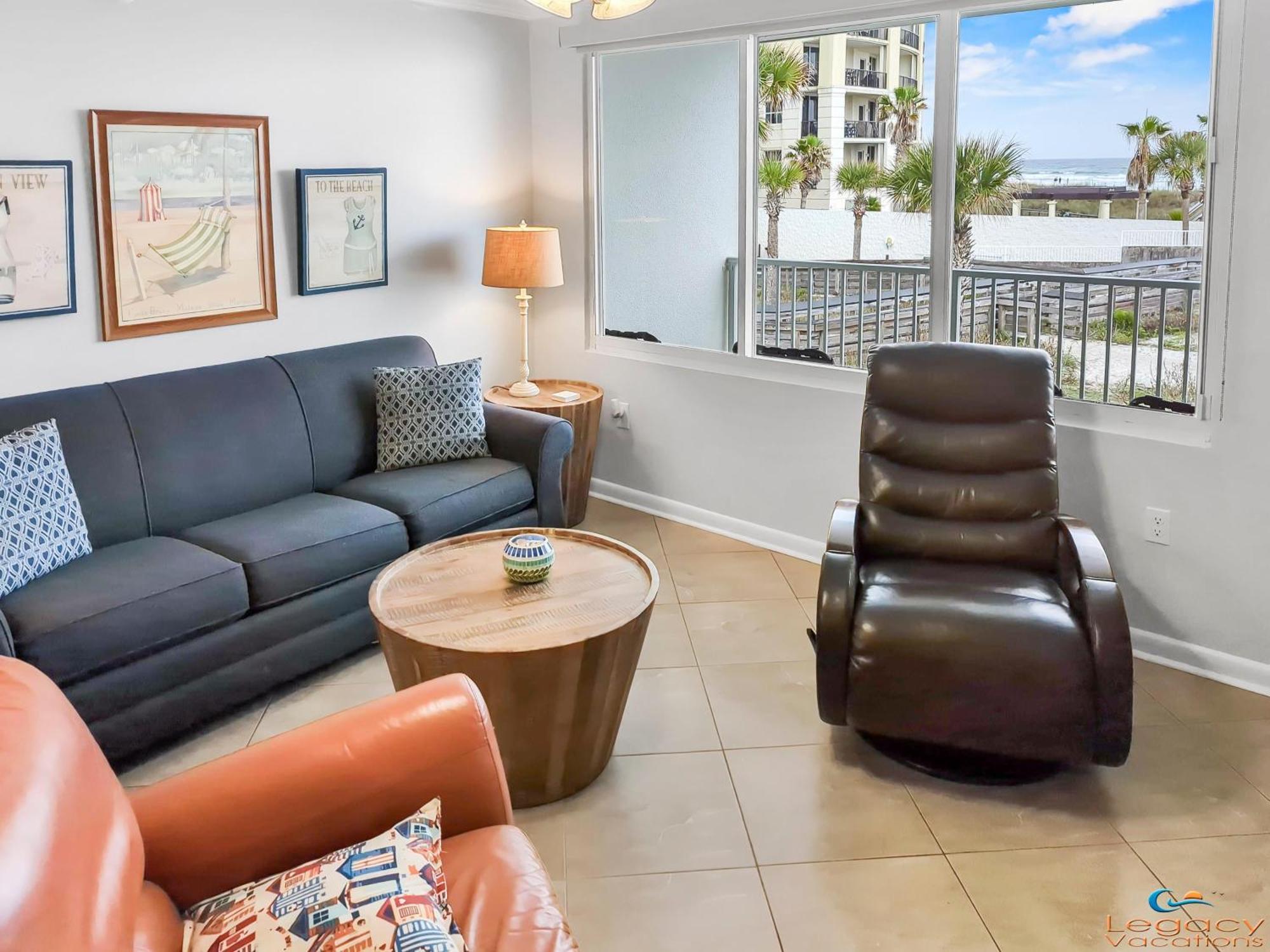 Is9-Cozy Upstairs Beachfront Condo - King Beds Форт Уолтон Бич Экстерьер фото